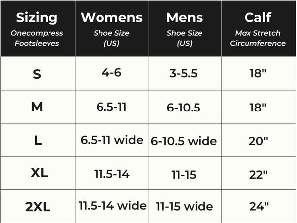 Sizing Chart